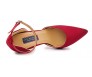 Kylie Wine Red Silk Dinner Shoes