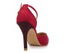 Kylie Wine Red Silk Dinner Shoes