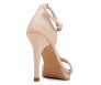 Flavia Nude Pink Satin With Diamante Wedding Sandals