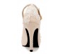 * Kate Light Beige Silk Diamante Swarovski Rhinestone Wedding Shoes