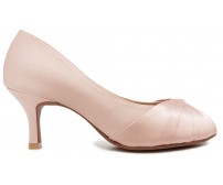Irene Nude Pink Satin Wedding Shoes