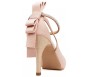 Ellen Nude Pink Satin Back Bow Wedding Shoes