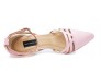 Eunice Pink Satin Wedding Sandals