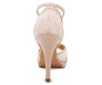 Lorelei  White Lace And Nude Pink Satin Wedding Shoes