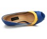 Abigail Blue Multi-Coloured PU Working Shoes