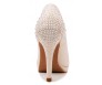 Florence Light Beige Satin Swarovski Rhinestone Wedding Shoes