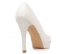 Vivienne Ivory White Satin Swarovski Rhinestone Wedding Shoes