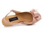 Daria Nude Pink Satin Bow Wedding Shoes 