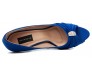 Caprice Blue Satin Silk  Dinner Shoes