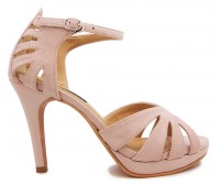 Miyu Beige Suede Sandals