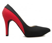 Rossie Red PU With Black PU Contrast Shoes