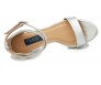 Doris Silver Metallic PU Wedding Sandals
