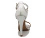 Doris Silver Metallic PU Wedding Sandals