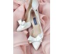 Jamie Ivory White Satin Wedding Shoes