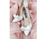 * Pre-order Jamie Ivory White Satin Wedding Shoes(Ready)