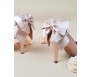z(Sold out, custom made is available) Arlenne Nude Pink Satin Wedding Shoes(Ready Stock)