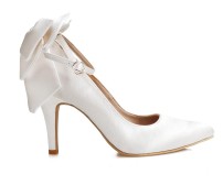 Arlenne Ivory White Satin Wedding Shoes(Ready Stock)