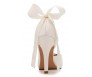 * Audrey Ivory White Satin With Diamante Wedding Shoes (Ready Stock)