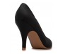Charlotte Black Leather Super Comfort Heels (Ready Stock)