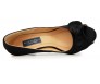 Adelina Black Satin Dinner Shoes