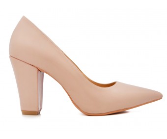 Sabrina Nude Sheepskin Leather  Shoes