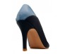 Collin Navy Blue PU With Sky Blue PU Contrast Shoes