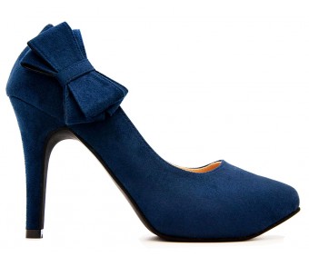 Carmen Blue Suede Working Shoes