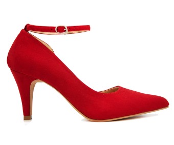 Eva Wine Red Suede Shoes