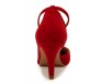 Eva Wine Red Suede Shoes