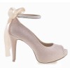 z(Sold out, custom made is available) Freya Rose Gold Glitter Wedding Shoes (Ready Stock)