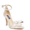 * Pre-order Jeannot Ivory White Satin Wedding Sandal (Ready)