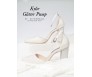 * Kylie Silver Glitter Ankle Strap Pump (Ready Stock)
