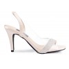 * Pre-order Priscilla Nude Pink Satin With Diamante Wedding Sandal (Ready)