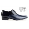 Vincenzo Black With Blue Leather Custom Made Men's Shoes