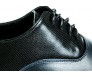 Vincenzo Black With Blue Leather Custom Made Men's Shoes