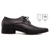Vincenzo Black Leather Custom Made Men's Shoes