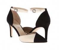 Carlynn Black and White Contrast Casual Shoes