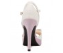 Bethany Ivory White Satin Bow Wedding Shoes