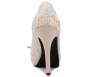 Jacey  White Lace And Silk Wedding Shoes