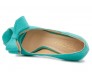 Agnes  Turquoise Suede Bow  Dinner Shoes