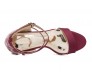 Abia Burgundy and White Lace Dinner Shoes