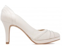 Giselle Ivory White Satin Swarovski Rhinestone Wedding Shoes