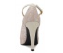 Marcella Beige Lace With Gold Glitter Dinner Shoes