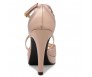 Carey Nude Pink Satin With Rose Gold Metallic Dinner Shoes