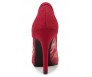 Marcella Wine Red Lace Silk Dinner Shoes