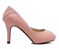 (-30% OFF) Courtney Pink Suede Dinner Shoes (Ready Stock)