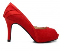(-30% OFF) Courtney Red Suede Dinner Shoes (Ready Stock)