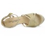 Yennie Gold Glitter Wedding Sandals