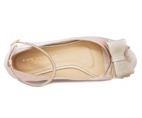 Fanny Nude Pink Satin Diamante Wedding Flats
