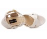 Liliana Ivory White Satin With White Lace Wedding Shoes